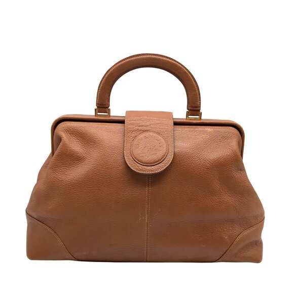 Givenchy Brown Pebbled Leather Vintage Doctor Bag - Picture 1 of 11